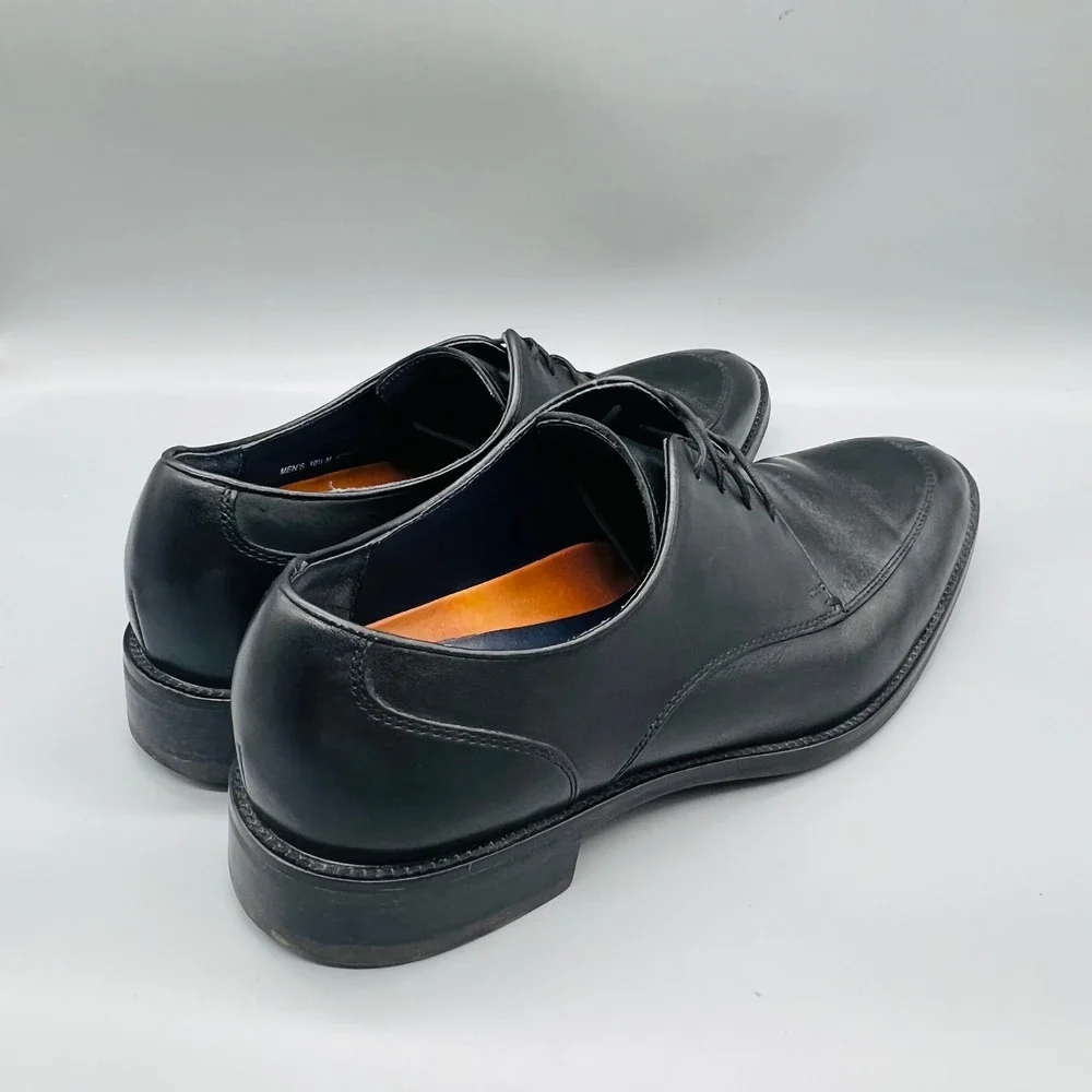 Cole Haan Shoes Mens 10.5 Black Leather Grand OS Split Toe Derby Oxfords Dress